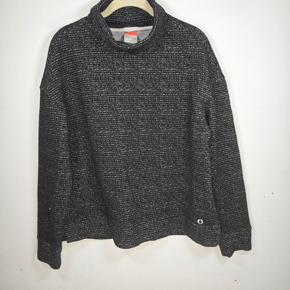 American Outdoorsman For Women Mock Neck Jacquard Pullover. Size Medium.